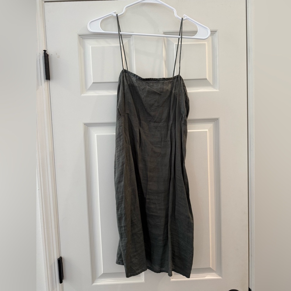 Acacia Swimwear Dark Gray Mini Dress